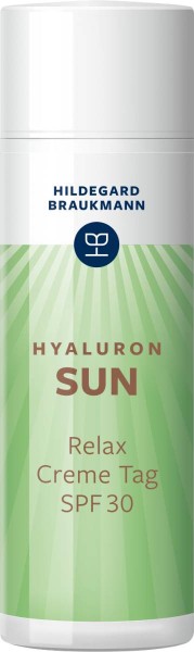 Hildegard Braukmann Hyaluron Sun Relax Creme Tag SPF30 Sonnenschutz